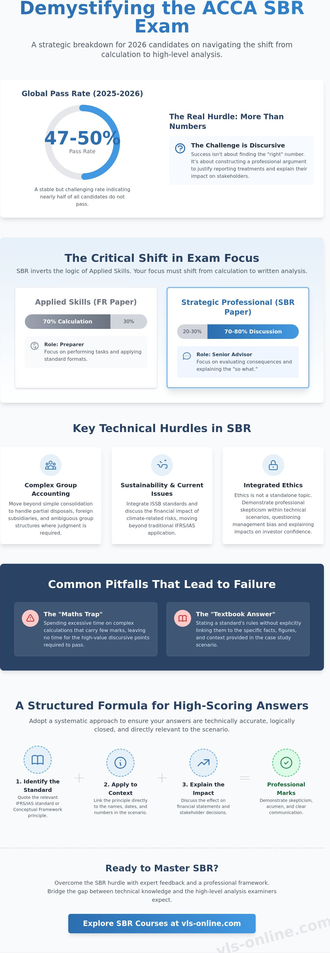 How difficult is the ACCA SBR exam